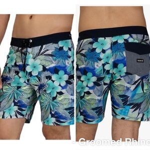 Hurley Phantom Spray Gun Floral Board Shorts Size 29